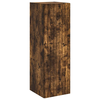 vidaXL Bathroom Furniture Set 3 pcs Smoked Oak 33 x 34.5 x 160 cm