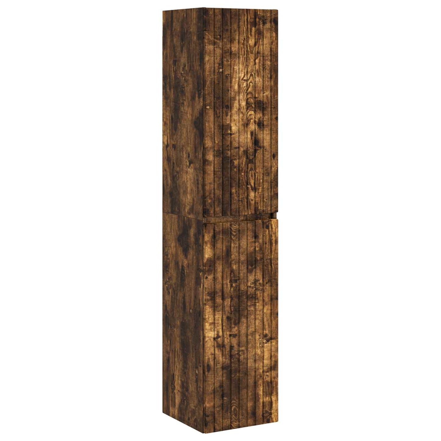 vidaXL Bathroom Furniture Set 3 pcs Smoked Oak 33 x 34.5 x 160 cm