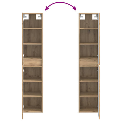 vidaXL Bathroom Furniture Set 3 pcs Artisan Oak 33 x 34.5 x 160 cm