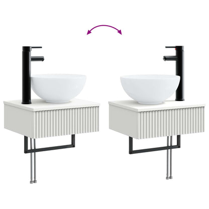 vidaXL Bathroom Furniture Set 2 pcs White 33 x 34.5 x 100 cm