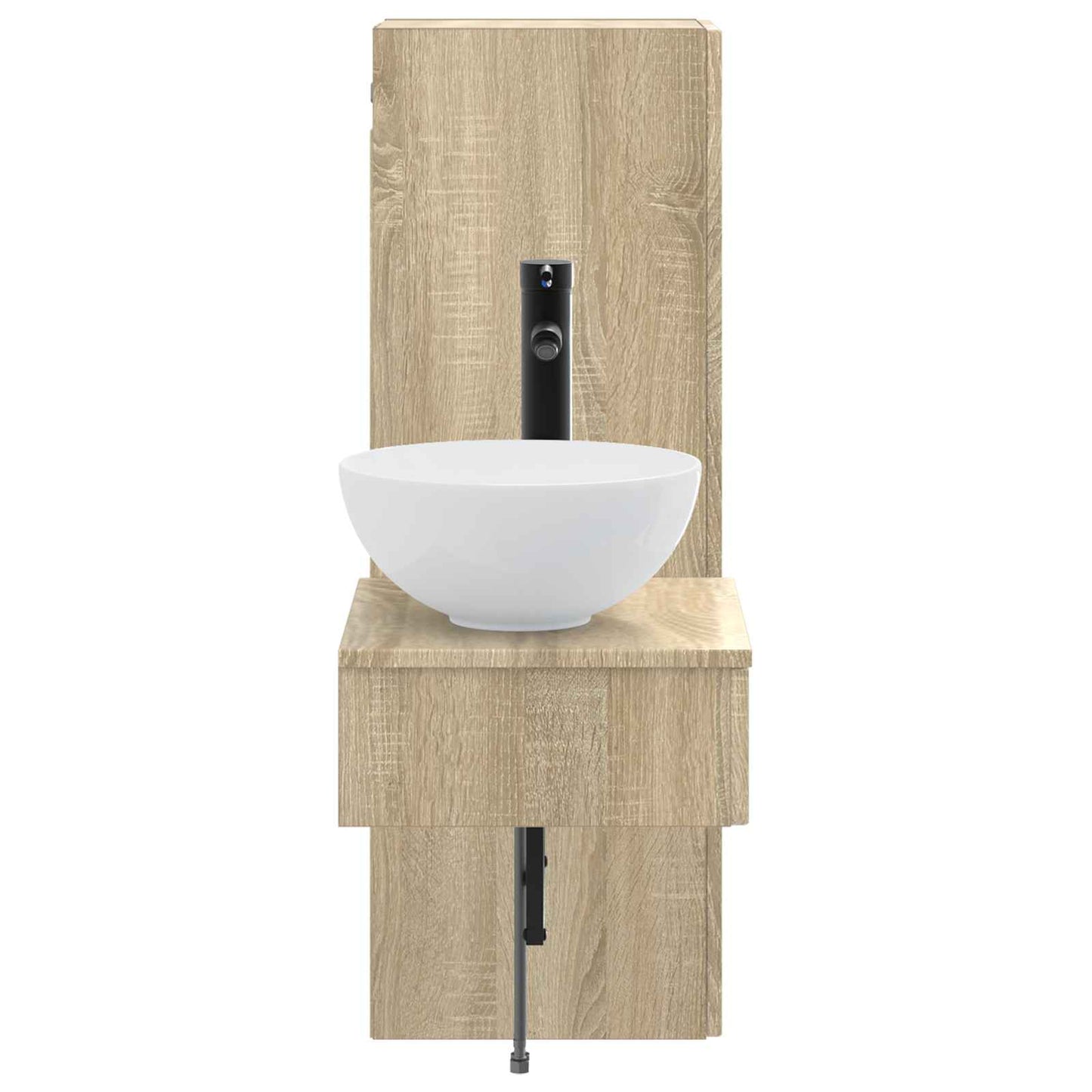 vidaXL Bathroom Furniture Set 2 pcs Sonoma Oak 33 x 34.5 x 100 cm