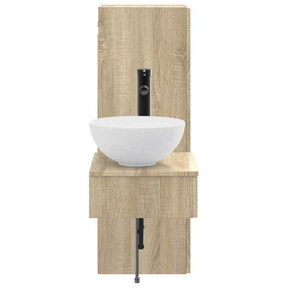 vidaXL Bathroom Furniture Set 2 pcs Sonoma Oak 33 x 34.5 x 100 cm