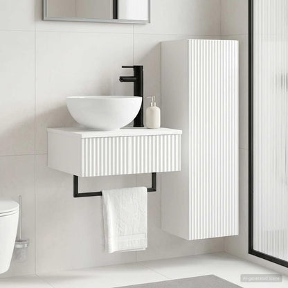 vidaXL Bathroom Furniture Set 2 pcs High Gloss White