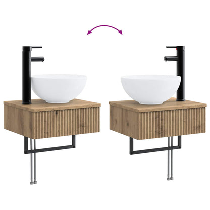 vidaXL Bathroom Furniture Set 2 pcs Artisan Oak 33 x 34.5 x 100 cm