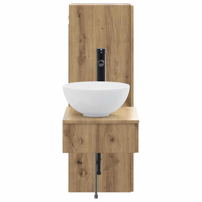 vidaXL Bathroom Furniture Set 2 pcs Artisan Oak 33 x 34.5 x 100 cm
