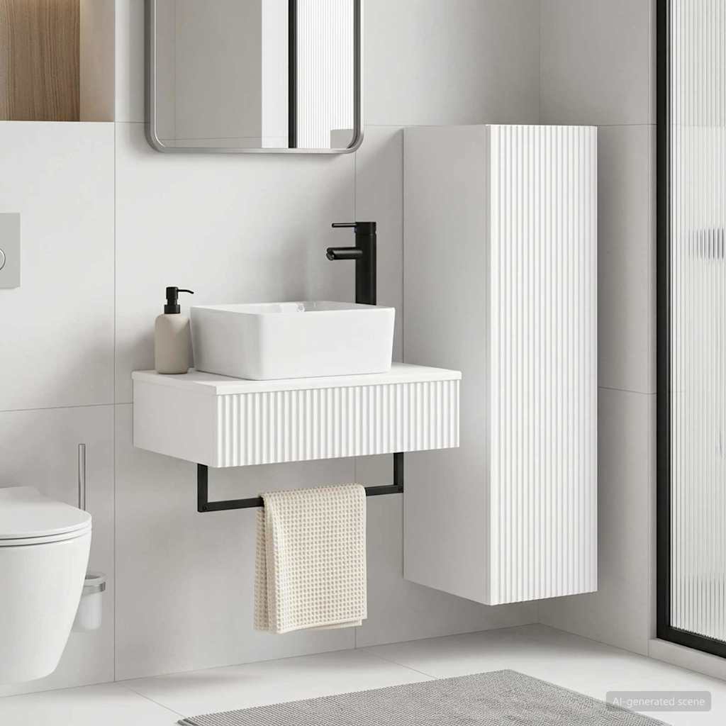 vidaXL Bathroom Furniture Set 2 pcs White 33 x 34.5 x 100 cm