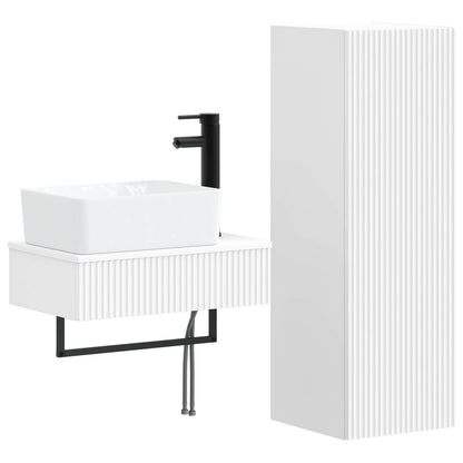 vidaXL Bathroom Furniture Set 2 pcs White 33 x 34.5 x 100 cm