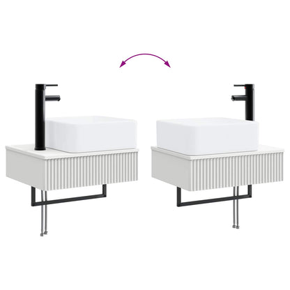 vidaXL Bathroom Furniture Set 2 pcs White 33 x 34.5 x 100 cm