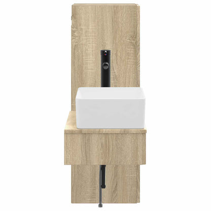 vidaXL Bathroom Furniture Set 2 pcs Sonoma Oak 33 x 34.5 x 100 cm