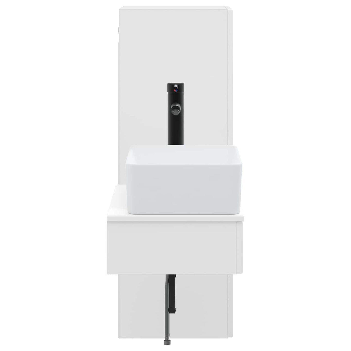 vidaXL Bathroom Furniture Set 2 pcs High Gloss White