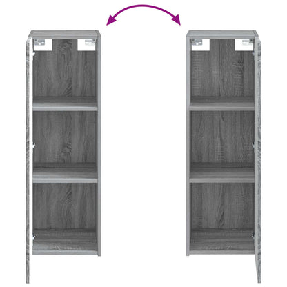 vidaXL Bathroom Furniture Set 2 pcs Grey Sonoma 33 x 34.5 x 100 cm