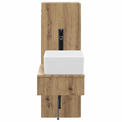 vidaXL Bathroom Furniture Set 2 pcs Artisan Oak 33 x 34.5 x 100 cm