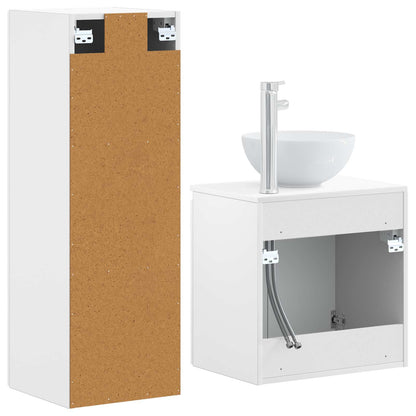 vidaXL Bathroom Furniture Set 2 pcs White 33 x 34.5 x 100 cm