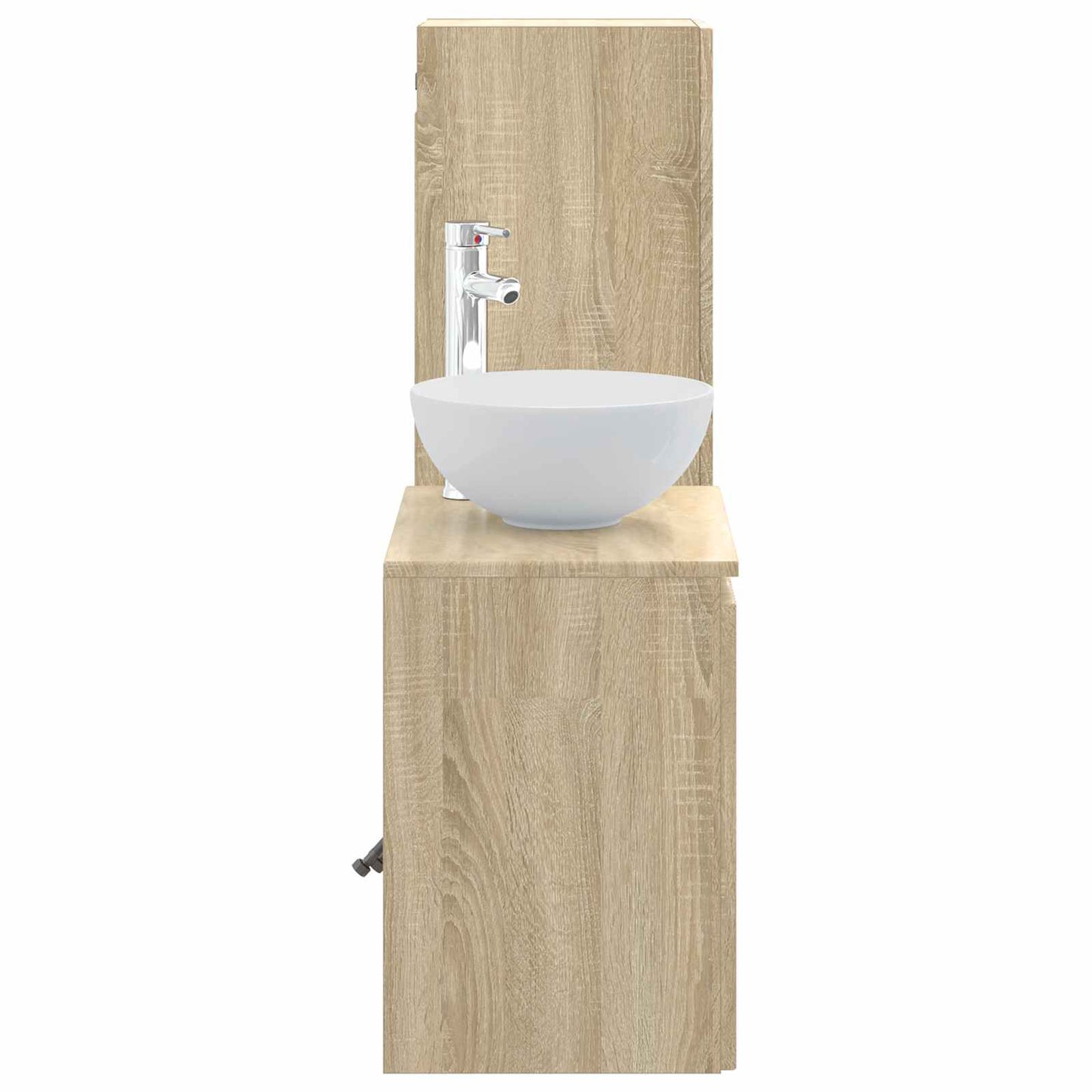 vidaXL Bathroom Furniture Set 2 pcs Sonoma Oak 33 x 34.5 x 100 cm