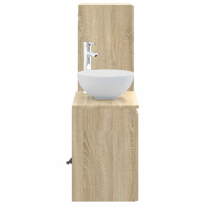 vidaXL Bathroom Furniture Set 2 pcs Sonoma Oak 33 x 34.5 x 100 cm