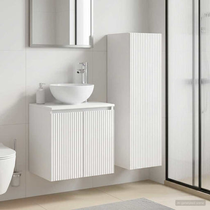 vidaXL Bathroom Furniture Set 2 pcs High Gloss White