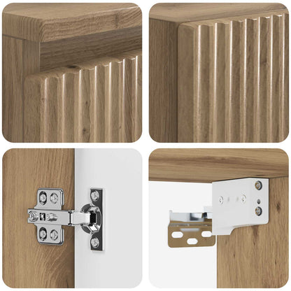 vidaXL Bathroom Furniture Set 2 pcs Artisan Oak 33 x 34.5 x 100 cm