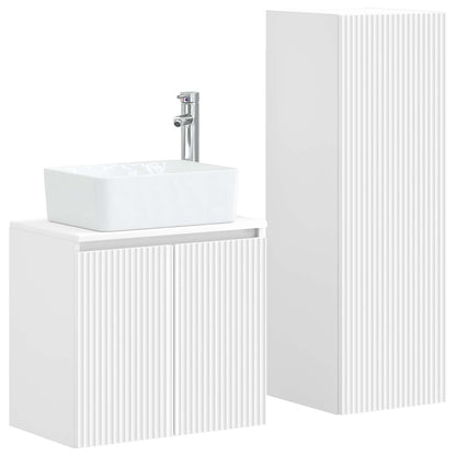 vidaXL Bathroom Furniture Set 2 pcs White 33 x 34.5 x 100 cm