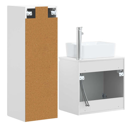 vidaXL Bathroom Furniture Set 2 pcs White 33 x 34.5 x 100 cm