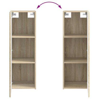 vidaXL Bathroom Furniture Set 2 pcs Sonoma Oak 33 x 34.5 x 100 cm