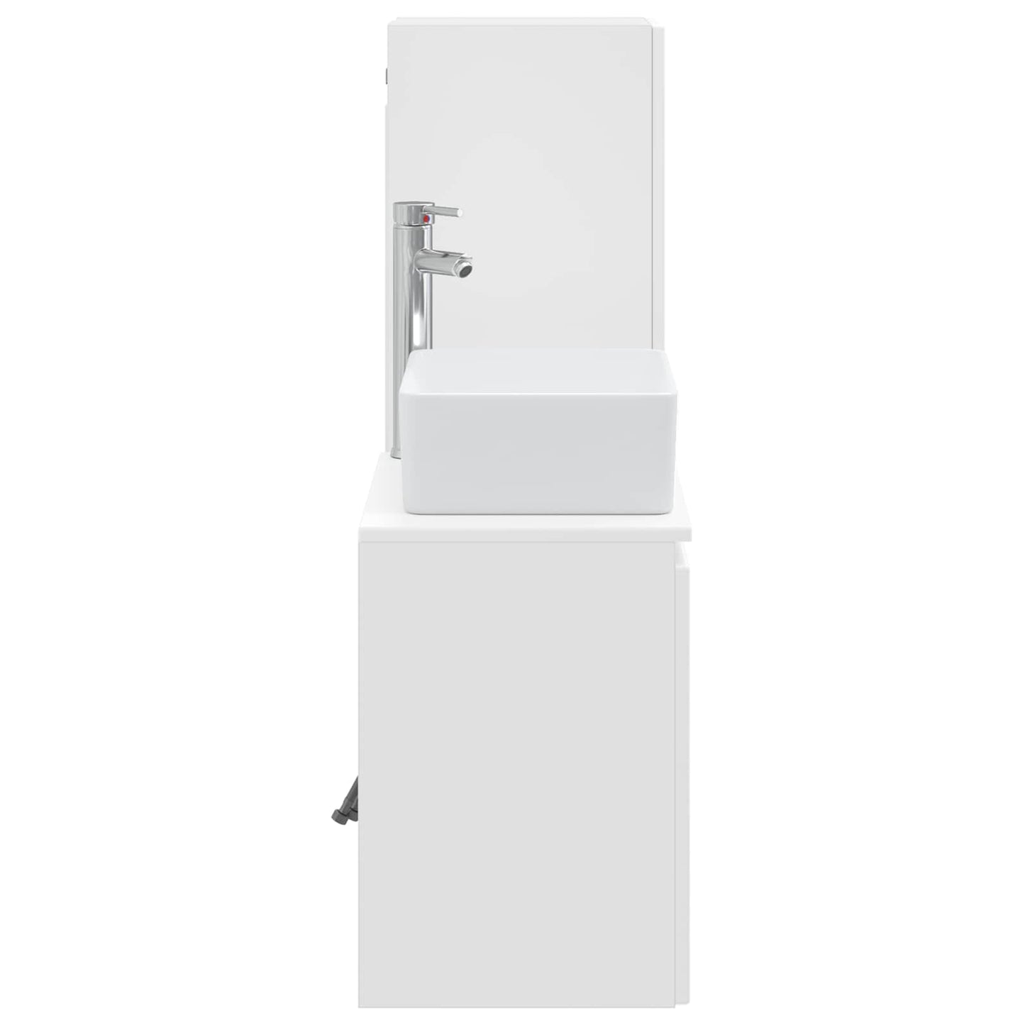 vidaXL Bathroom Furniture Set 2 pcs High Gloss White