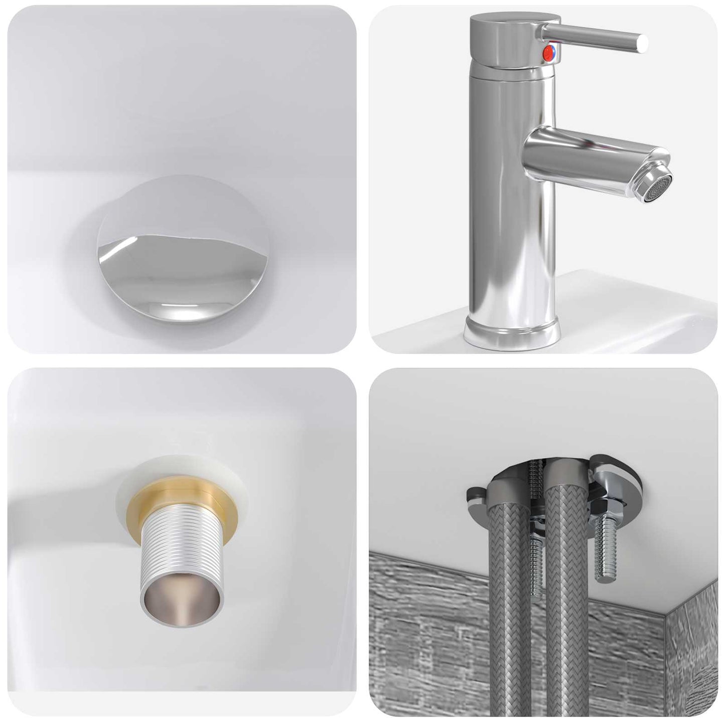 vidaXL Bathroom Furniture Set 2 pcs Grey Sonoma 33 x 34.5 x 100 cm
