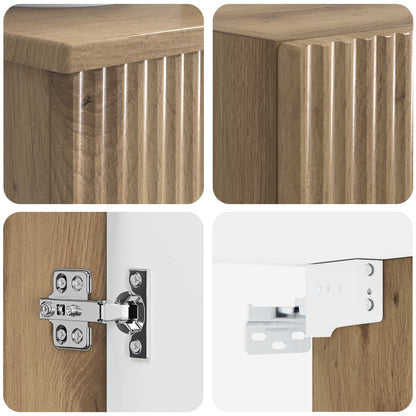 vidaXL Bathroom Furniture Set 2 pcs Artisan Oak 33 x 34.5 x 100 cm