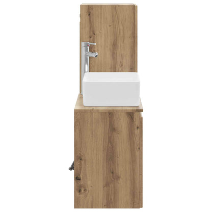 vidaXL Bathroom Furniture Set 2 pcs Artisan Oak 33 x 34.5 x 100 cm