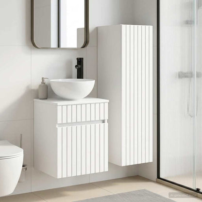 vidaXL Bathroom Furniture Set 2 pcs White 33 x 34.5 x 100 cm