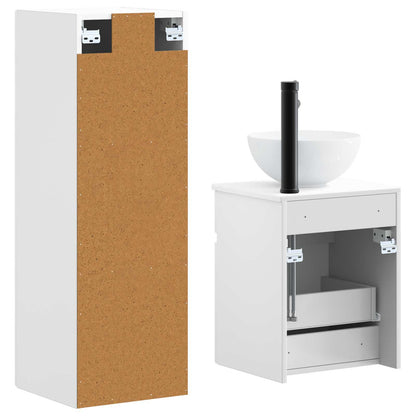 vidaXL Bathroom Furniture Set 2 pcs White 33 x 34.5 x 100 cm