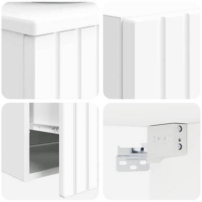vidaXL Bathroom Furniture Set 2 pcs High Gloss White