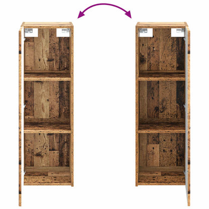vidaXL Bathroom Furniture Set 2 pcs Old Wood 33 x 34.5 x 100 cm