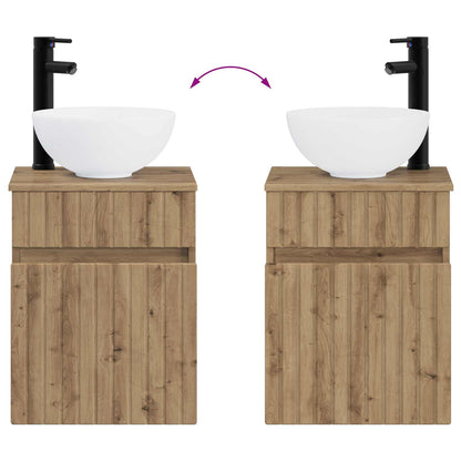 vidaXL Bathroom Furniture Set 2 pcs Artisan Oak 33 x 34.5 x 100 cm