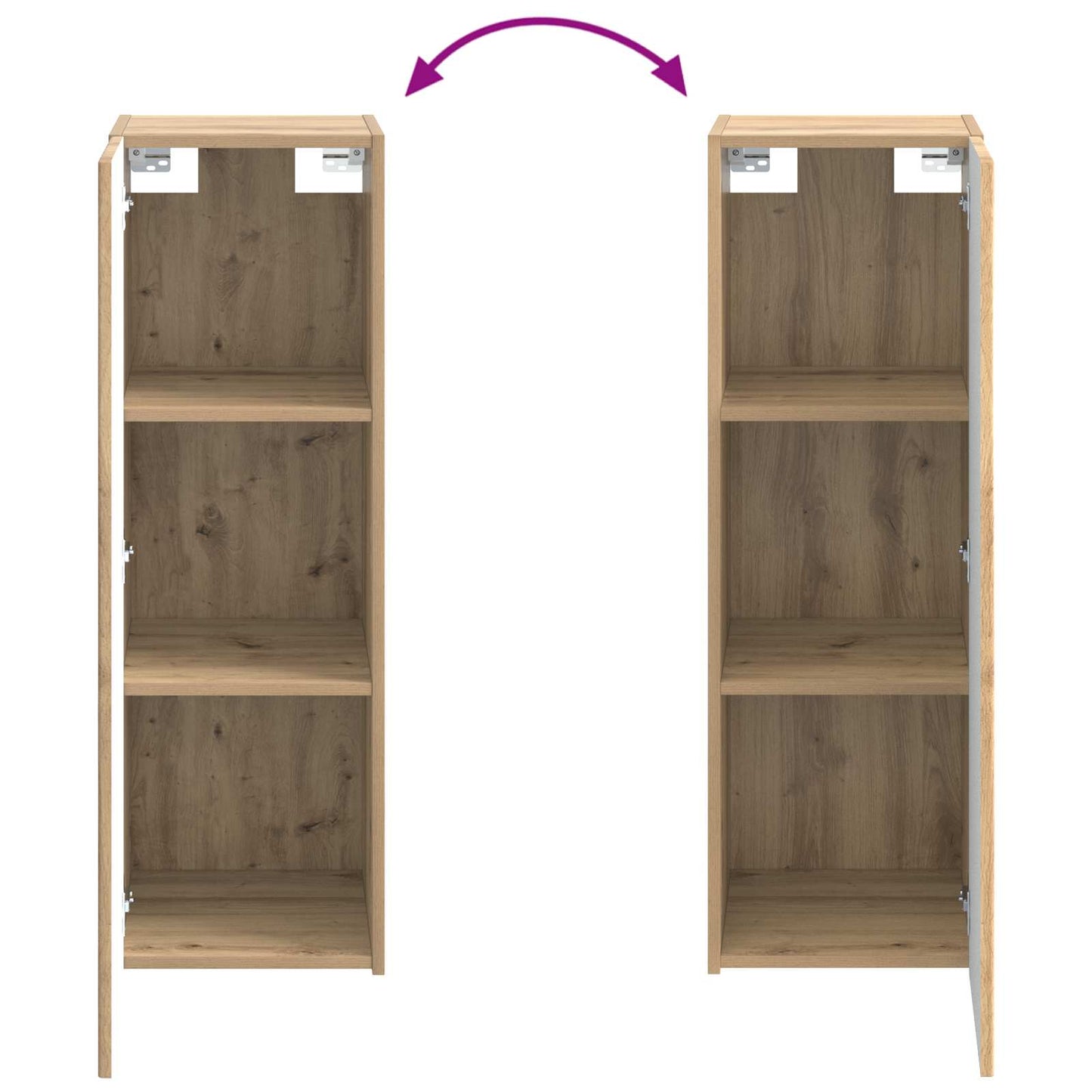 vidaXL Bathroom Furniture Set 2 pcs Artisan Oak 33 x 34.5 x 100 cm