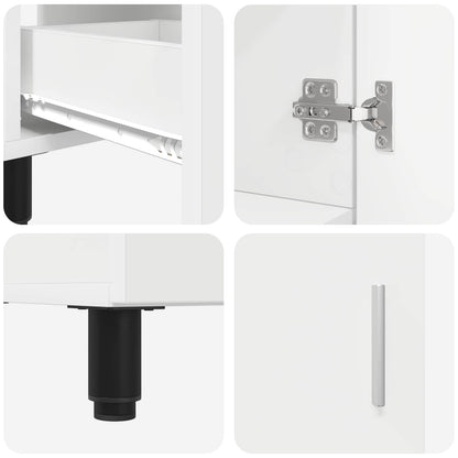 vidaXL Bathroom Vanity Unit White 60 x 35 x 60 cm Engineered Wood