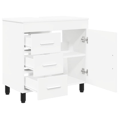 vidaXL Bathroom Vanity Unit White 60 x 35 x 60 cm Engineered Wood