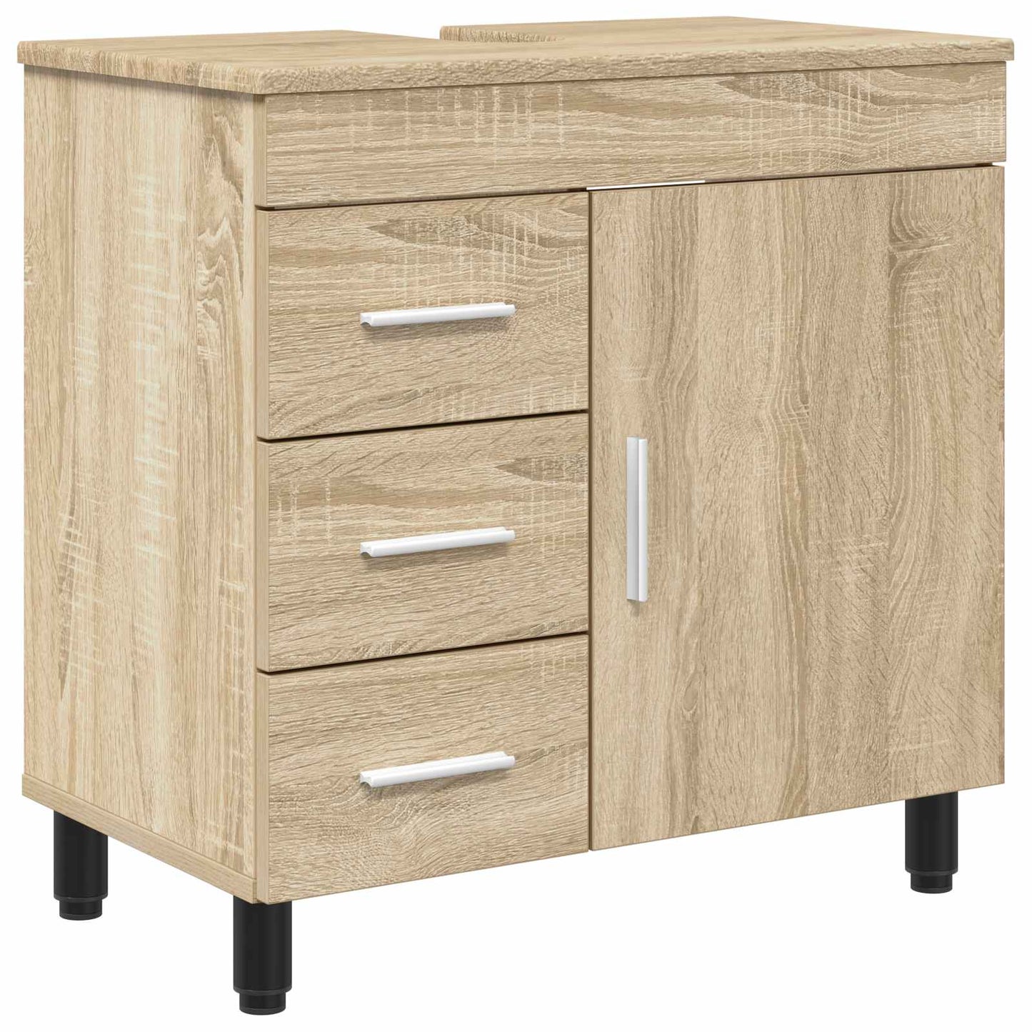 vidaXL Bathroom Vanity Unit Sonoma Oak 60 x 35 x 60 cm Engineered Wood