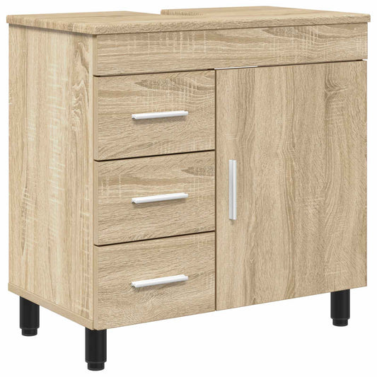 vidaXL Bathroom Vanity Unit Sonoma Oak 60 x 35 x 60 cm Engineered Wood
