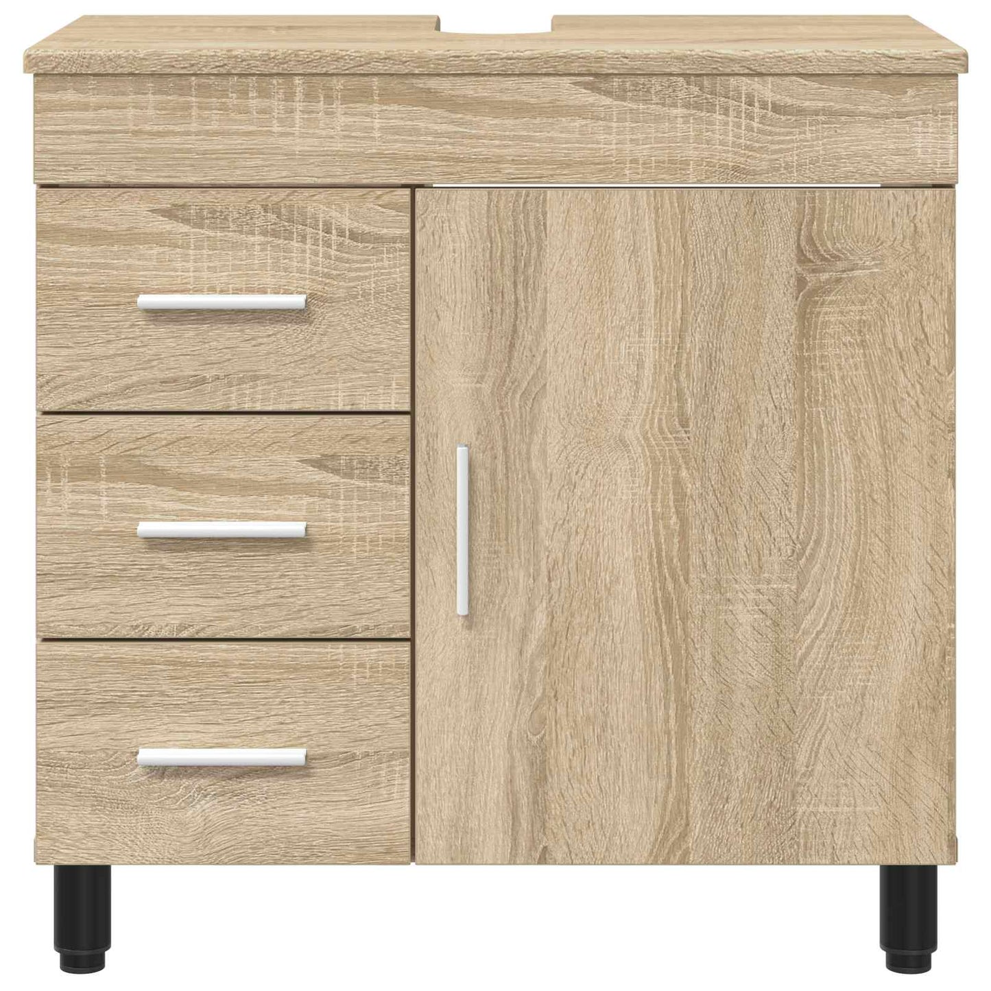 vidaXL Bathroom Vanity Unit Sonoma Oak 60 x 35 x 60 cm Engineered Wood