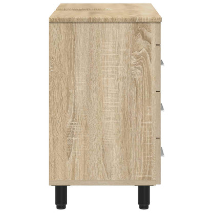 vidaXL Bathroom Vanity Unit Sonoma Oak 60 x 35 x 60 cm Engineered Wood