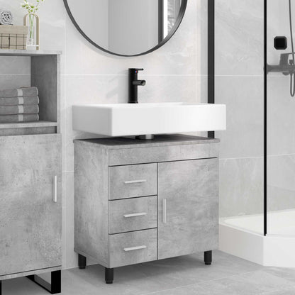 vidaXL Bathroom Vanity Unit Concrete Grey 60 x 35 x 60 cm