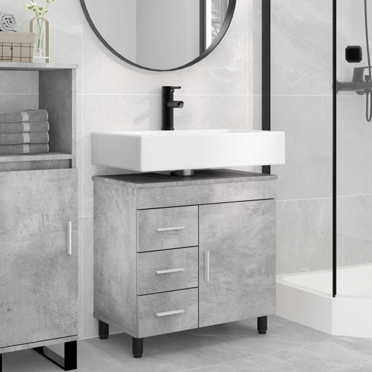 vidaXL Bathroom Vanity Unit Concrete Grey 60 x 35 x 60 cm