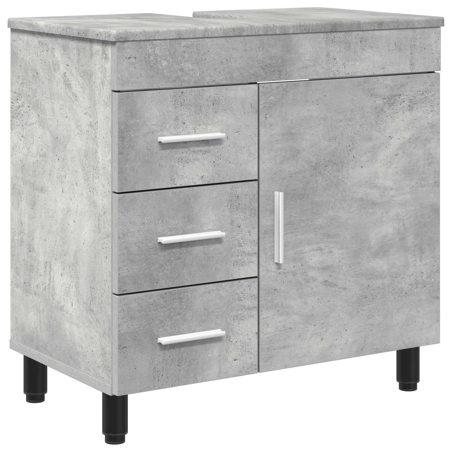 vidaXL Bathroom Vanity Unit Concrete Grey 60 x 35 x 60 cm
