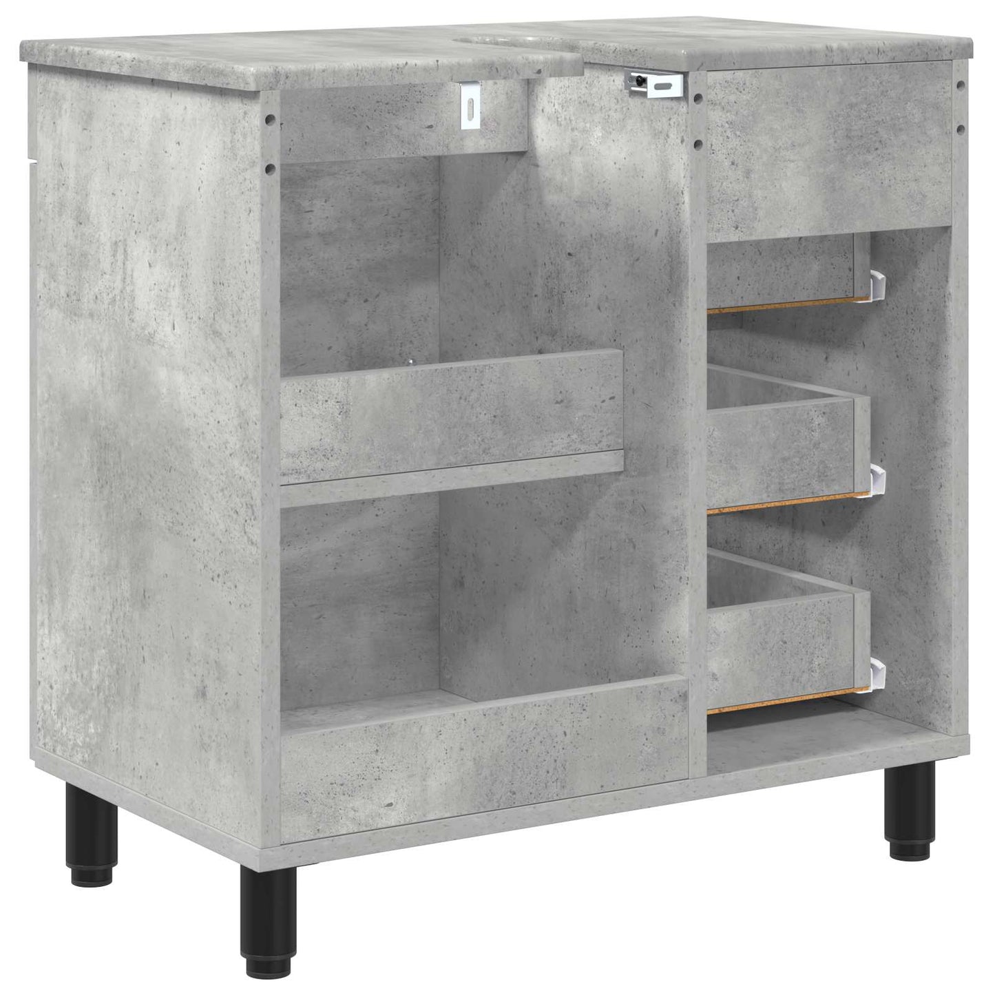 vidaXL Bathroom Vanity Unit Concrete Grey 60 x 35 x 60 cm