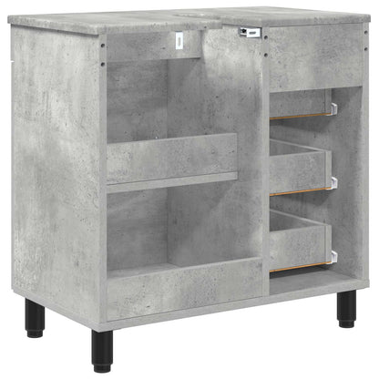 vidaXL Bathroom Vanity Unit Concrete Grey 60 x 35 x 60 cm