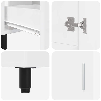 vidaXL Bathroom Vanity Unit High Gloss White 60 x 35 x 60 cm