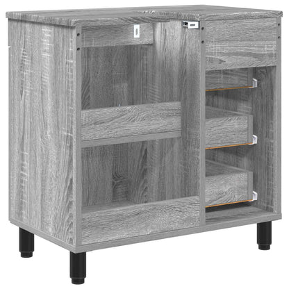 vidaXL Bathroom Vanity Unit Grey Sonoma 60 x 35 x 60 cm