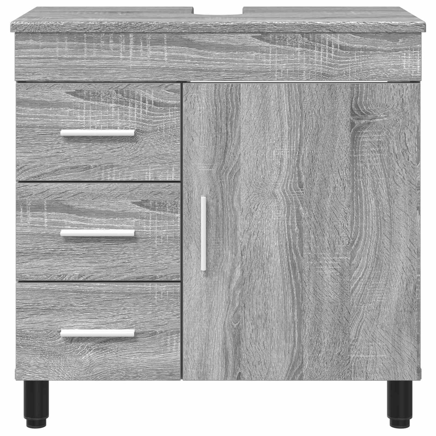 vidaXL Bathroom Vanity Unit Grey Sonoma 60 x 35 x 60 cm