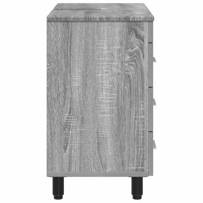 vidaXL Bathroom Vanity Unit Grey Sonoma 60 x 35 x 60 cm