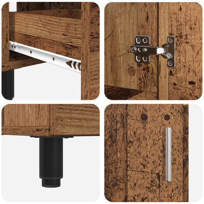 vidaXL Bathroom Vanity Unit Old Wood 60 x 35 x 60 cm Engineered Wood